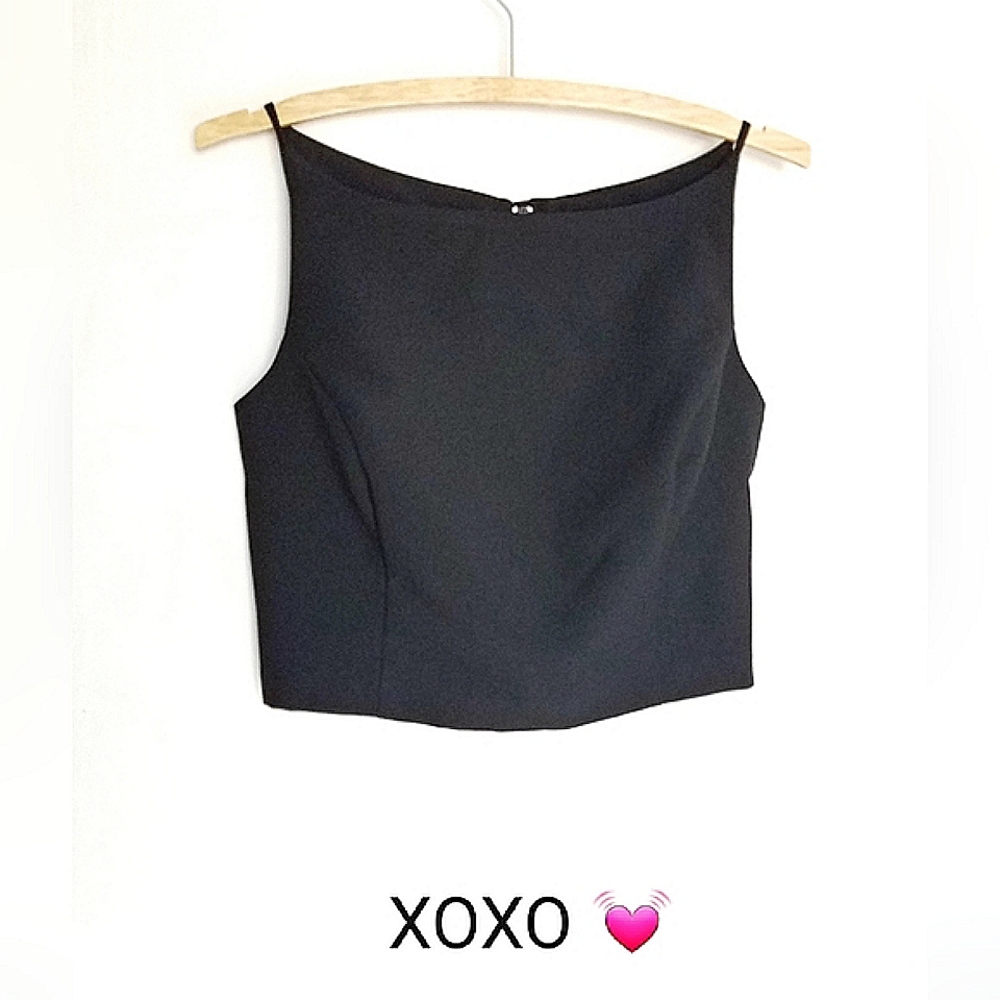 Square Neck Sleeveless Dress Crop Top ⭐️⭐️